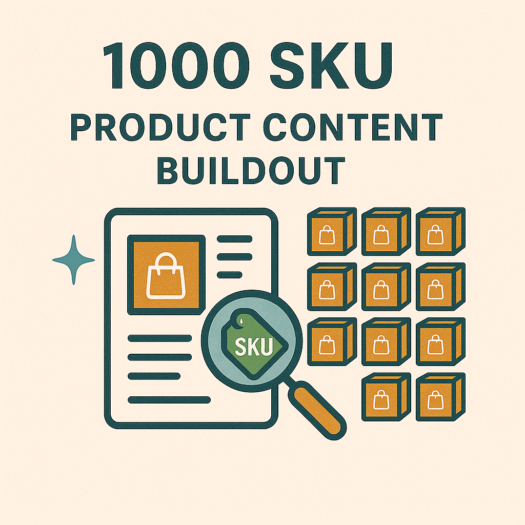 1,000 SKU Product Content Buildout